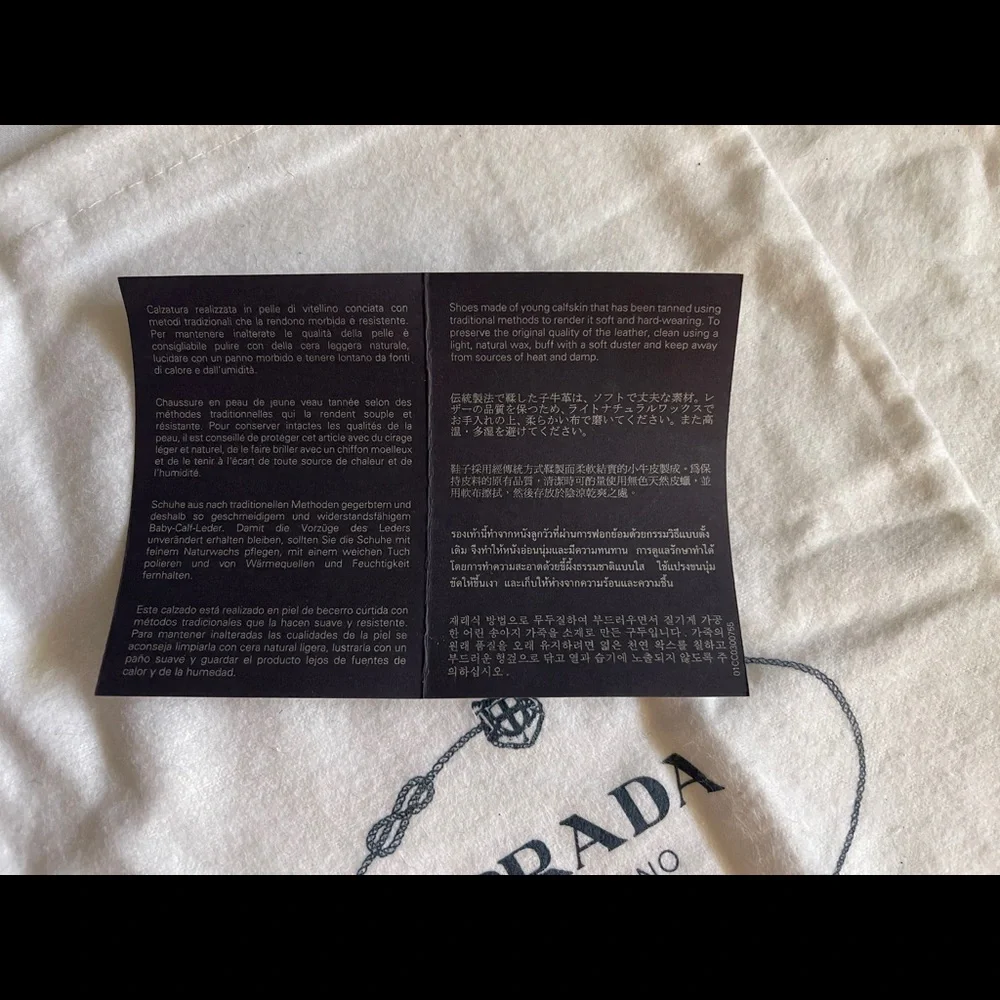 Prada Calzature Donna Fumo Patent Leather Flats Size 37.5 - Picture 9 of 9